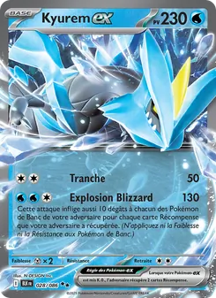 Carte Pokémon Kyurem-ex 028 — Foudre Noire