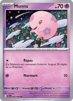 Carte Pokémon Munna 035 — Foudre Noire
