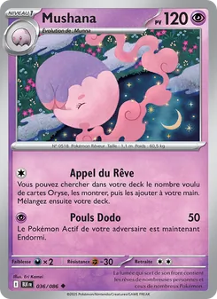 Carte Pokémon Mushana 036 — Foudre Noire
