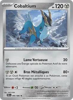Carte Pokémon Cobaltium 066 — Foudre Noire
