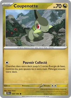 Carte Pokémon Coupenotte 068 — Foudre Noire