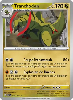 Carte Pokémon Tranchodon 070 — Foudre Noire