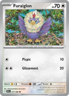 Carte Pokémon Furaiglon 077 — Foudre Noire