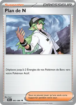 Carte Pokémon Plan de N 083 — Foudre Noire