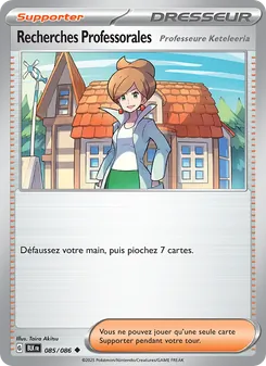 Carte Pokémon Recherches Professorales 085 — Foudre Noire