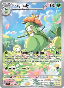 Carte Pokémon Fragilady 092 — Foudre Noire