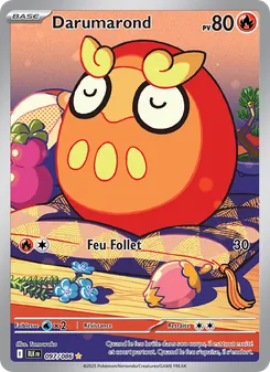 Carte Pokémon Darumarond 097 — Foudre Noire