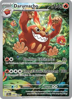 Carte Pokémon Darumacho 098 — Foudre Noire
