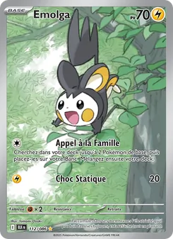 Carte Pokémon Emolga 112 — Foudre Noire