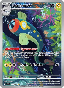 Carte Pokémon Lampéroie 114 — Foudre Noire