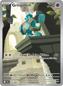 Carte Pokémon Gringolem 122 — Foudre Noire