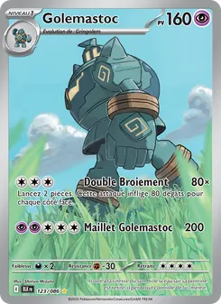 Carte Pokémon Golemastoc 123 — Foudre Noire
