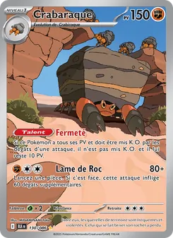 Carte Pokémon Crabaraque 130 — Foudre Noire