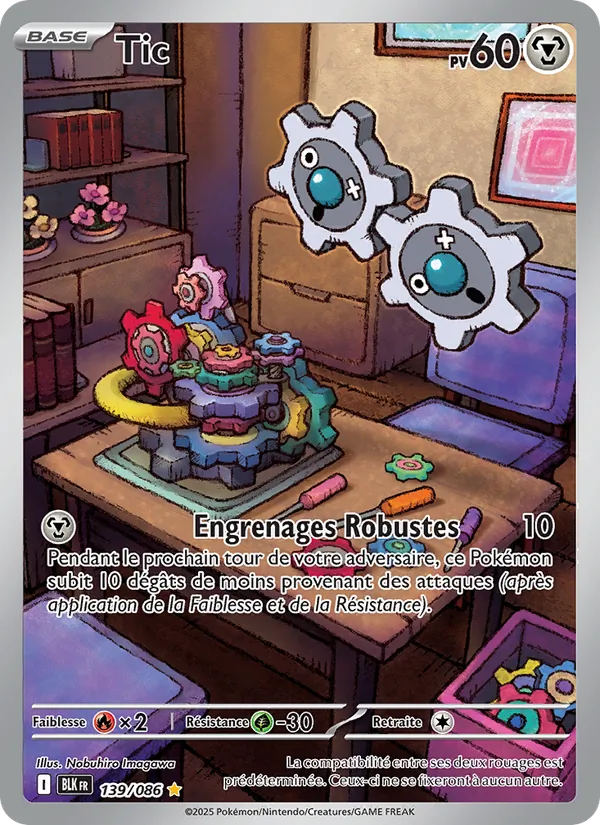 Carte Pokémon Tic 139/86 de l'extension Foudre Noire