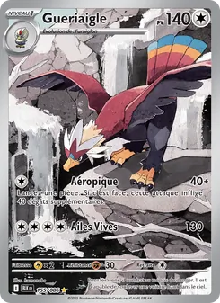 Carte Pokémon Gueriaigle 155 — Foudre Noire