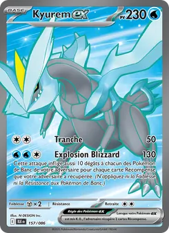 Carte Pokémon Kyurem-ex 157 — Foudre Noire