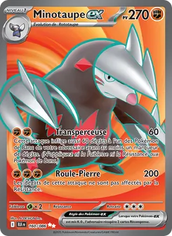 Carte Pokémon Minotaupe-ex 160 — Foudre Noire