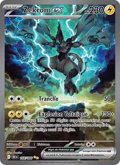 Carte Pokémon Zekrom-ex 166 — Foudre Noire