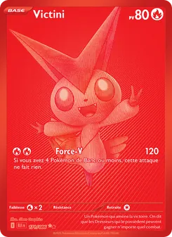 Carte Pokémon Victini 171 — Foudre Noire