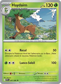 Carte Pokémon Haydaim 007