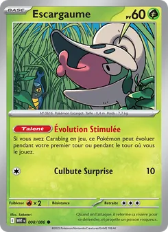 Carte Pokémon Escargaume 008