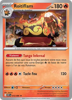 Carte Pokémon Roitiflam 013
