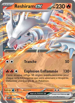 Carte Pokémon Reshiram-ex 020