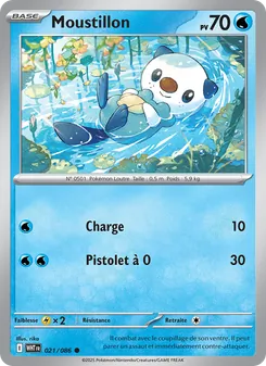 Carte Pokémon Moustillon 021