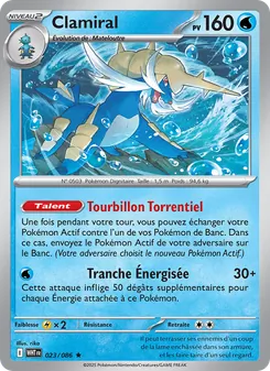 Carte Pokémon Clamiral 023