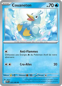 Carte Pokémon Couaneton 025