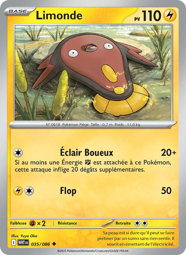 Carte Pokémon Limonde 035/86 de l'extension Flamme Blanche