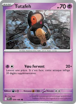 Carte Pokémon Tutafeh 039