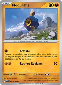 Carte Pokémon Nodulithe 046
