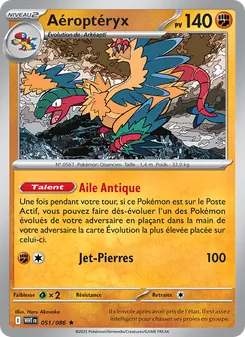 Carte Pokémon Aéroptéryx 051