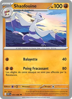 Carte Pokémon Shaofouine 053
