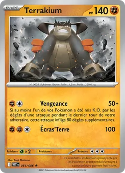 Carte Pokémon Terrakium 054