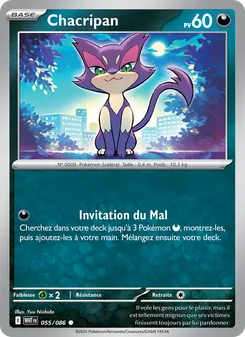 Carte Pokémon Chacripan 055