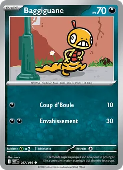 Carte Pokémon Baggiguane 057