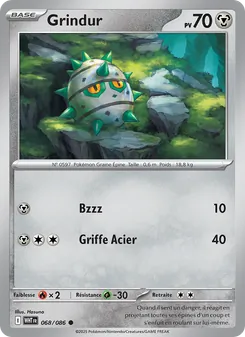 Carte Pokémon Grindur 068