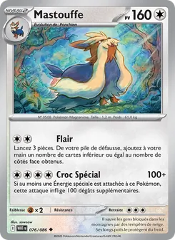 Carte Pokémon Mastouffe 076