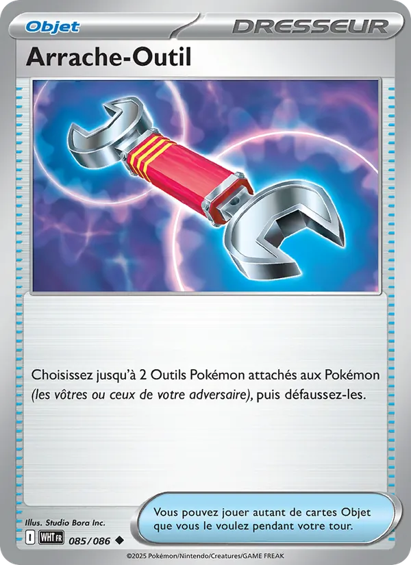 Carte Pokémon Arrache-Outil 085/86 de l'extension Flamme Blanche