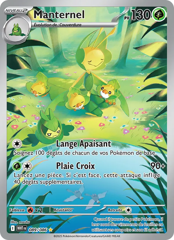 Carte Pokémon Manternel 089/86 de l'extension Flamme Blanche