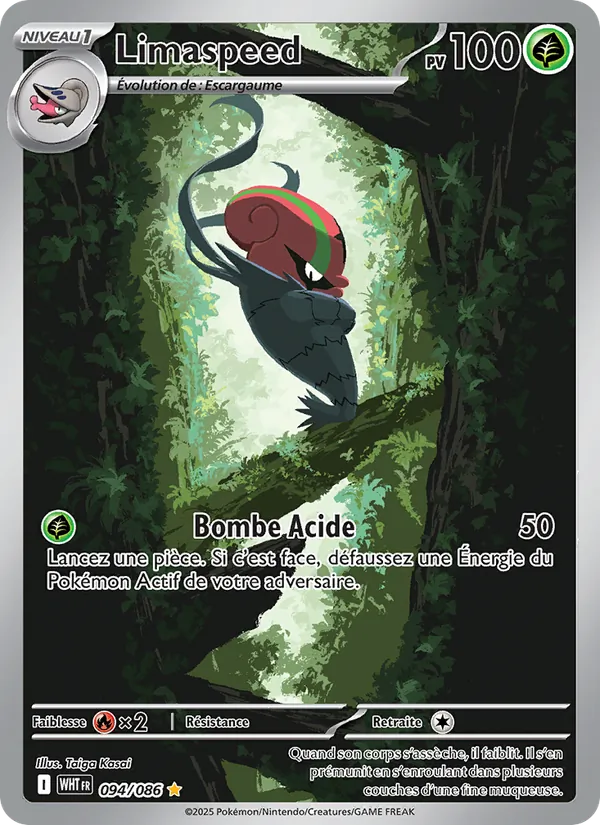 Carte Pokémon Limaspeed 094/86 de l'extension Flamme Blanche
