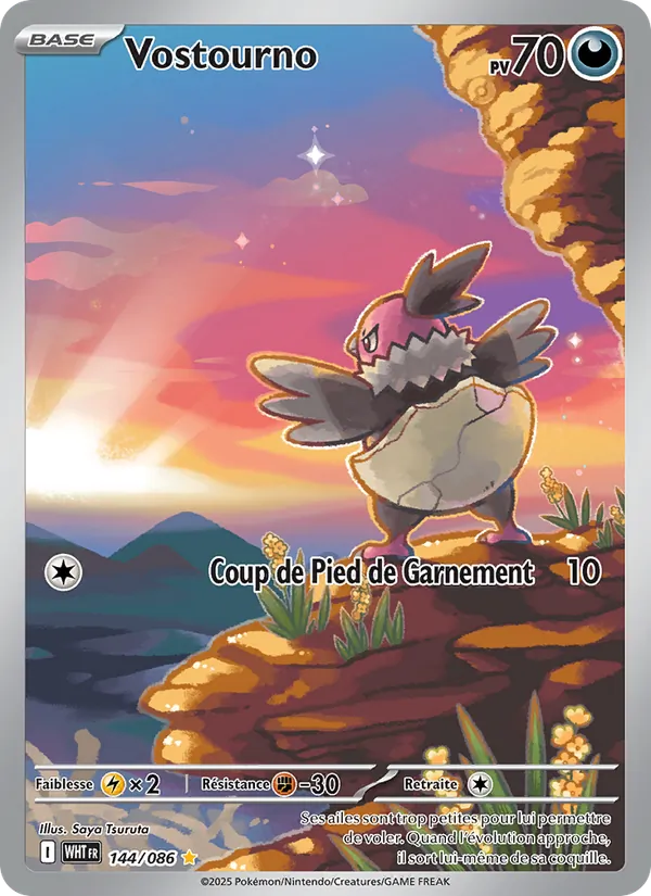 Carte Pokémon Vostourno 144/86 de l'extension Flamme Blanche