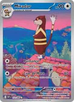 Carte Pokémon Miradar 153