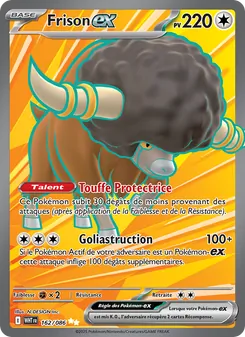 Carte Pokémon Frison-ex 162 — Flamme Blanche