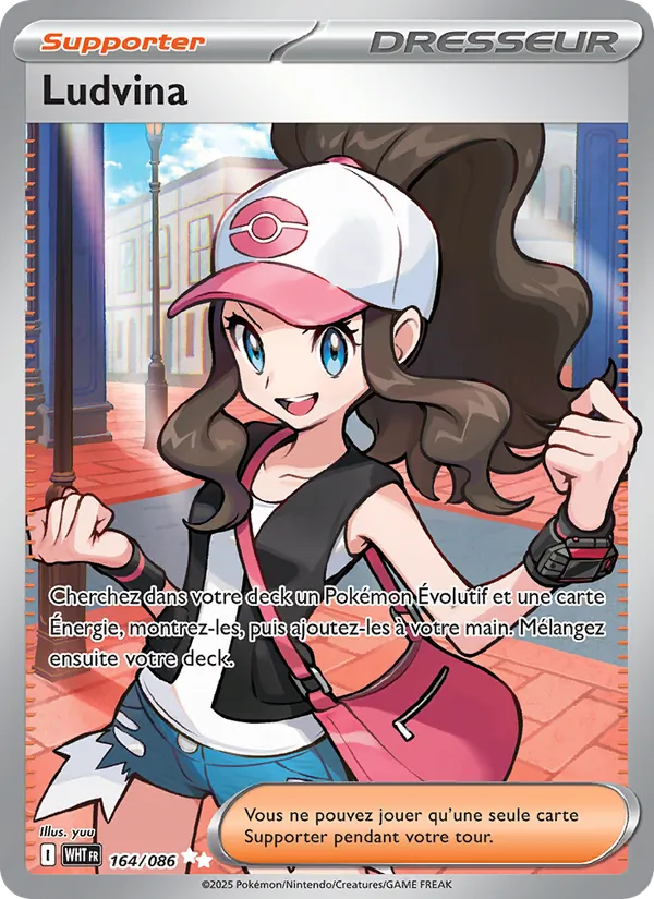 Carte Pokémon Ludvina 164/86 de l'extension Flamme Blanche