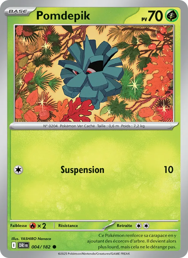 Carte Pokémon Pomdepik 004/182 de l'extension Rivalités Destinées