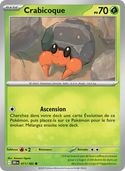 Carte Pokémon Crabicoque 011