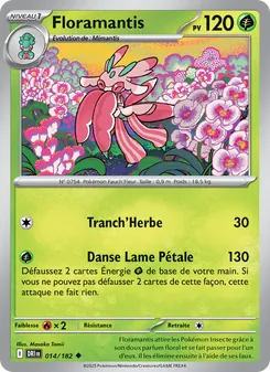 Carte Pokémon Floramantis 014